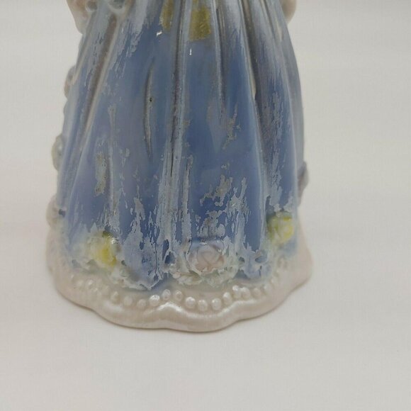 Designspirations Vintage Porcelain Angel Bell Figurine With Gold Halo & Violin - Picture 4 of 10